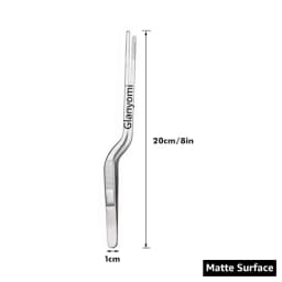 Colorful 8/12-Inch Kitchen Tongs, Stainless Steel Culinary Precision Tweezer Cooking Tongs for BBQ, Food Styling & Baking Decor