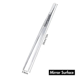 Colorful 8/12-Inch Kitchen Tongs, Stainless Steel Culinary Precision Tweezer Cooking Tongs for BBQ, Food Styling & Baking Decor