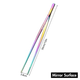 Colorful 8/12-Inch Kitchen Tongs, Stainless Steel Culinary Precision Tweezer Cooking Tongs for BBQ, Food Styling & Baking Decor