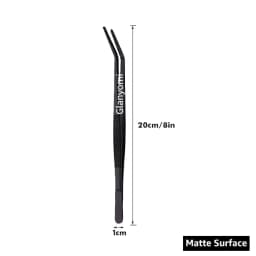 Colorful 8/12-Inch Kitchen Tongs, Stainless Steel Culinary Precision Tweezer Cooking Tongs for BBQ, Food Styling & Baking Decor