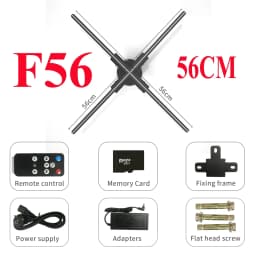 3D Fan Hologram Projector Wifi Display Advertising Logo Light Led Sign Holographic Lamp Three-Dimensional Projectors 52-80CM