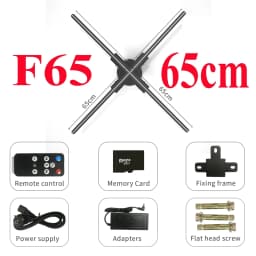 3D Fan Hologram Projector Wifi Display Advertising Logo Light Led Sign Holographic Lamp Three-Dimensional Projectors 52-80CM