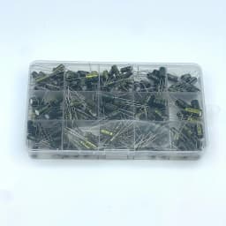 225Pcs/Box Capacitor Kit DIP Aluminum Electrolytic Capacitors Set 15Values 16V-50V 1uF-470uF Assorted Kit Storage Low