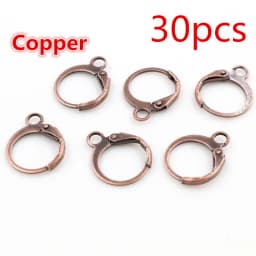 30-50pcs/lot Gold Silver French Lever Earring Hooks Wire Settings Base Hoops Earrings For DIY Jewelry Making Supplies Wholesale