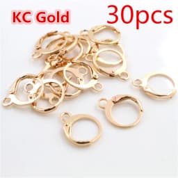 30-50pcs/lot Gold Silver French Lever Earring Hooks Wire Settings Base Hoops Earrings For DIY Jewelry Making Supplies Wholesale