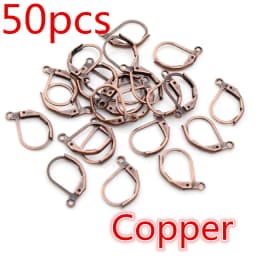 30-50pcs/lot Gold Silver French Lever Earring Hooks Wire Settings Base Hoops Earrings For DIY Jewelry Making Supplies Wholesale