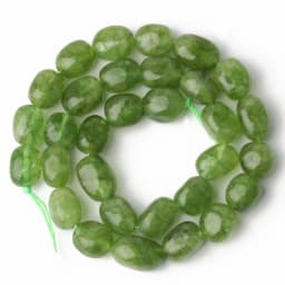 9x11mm Oval Natural Stone Apatite Tourmaline Peridot Bead Smooth Loose Beads for Jewelry Making Supplier DIY Charm Bracelet 15''