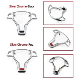 Car Steering Wheel Chrome Trim Cover For Mercedes Benz AMG C E GLK GLA CLA Class W176 W204 W212 W156 W218 A09946400139107