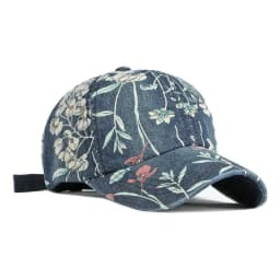 LDSLYJR Spring Denim Flower Print Casquette Baseball Cap Adjustable Outdoor Snapback Hats for Men and Women 170