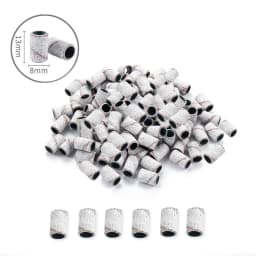 50/100pcs Nail Sanding Ring Bands Electric Manicure Nail Drill Bits 80/120/180/240 Grit UV Gel Polish Removal Accessory Tool