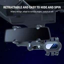 2023 Universal 360 Rotatable Retractable Car Phone Holder Rearview Mirror Driving Recorder Bracket Car Cell Phone Support Stand