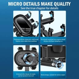 2023 Universal 360 Rotatable Retractable Car Phone Holder Rearview Mirror Driving Recorder Bracket Car Cell Phone Support Stand