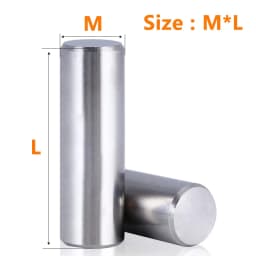 Metal Dowel Pins Stainless Steel M0.8 M1 M1.5 M2 M2.5 M3 M4 M5 M6 M8 M10 Cylindrical Pin Locating Dowel Parallel Pins Solid Rod