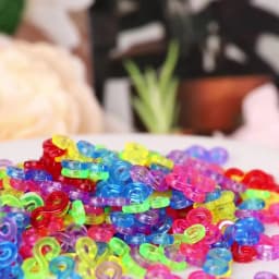 500pcs 11x6mm Colorful Rubber S Clips Connector Clasp Hook for Jewelry Making DIY Findings