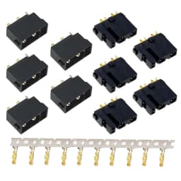 5PCS Amass XT30(2+2)-F XT30PB(2+2)-M XT30PW(2+2)-M Gold Plated Plug with Signal Pin XT30U Adapter for RC Drone Aircraft Mode