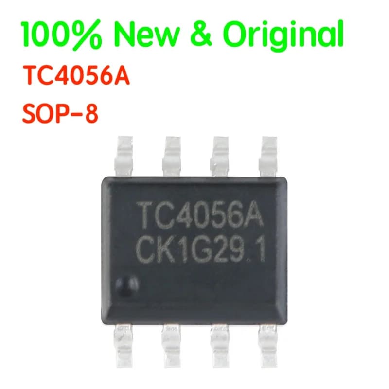 10PCS/LOT TC4056A SOP-8 1A Linear Linear lithium battery charging chip Compatible with TP4056 Original Genuine Patch