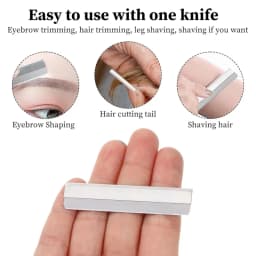 20/40Pcs Eyebrow Trimmer Hair Remover Stainless Steel Women Razor For Eyebrows Face Shaver Hair Removal Knife Salon Makeup Tools
