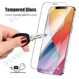 3 Pcs Tempered Glass For iPhone 17 16 15 14 13 12 11 Pro Max 8 7 Plus SE Screen Protector Full Protective Glass