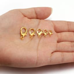 100pcs 10-18mm DIY Lobster Clasp for Bracelet Necklace Hooks Chain Closure Keychain