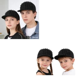 BASEBALL CAPS FOR BOTH Men Women Boys Girls Punk Studded Baseball Hip-Hop Hat Adjustable Snapback Spike Rivet Stud Cap