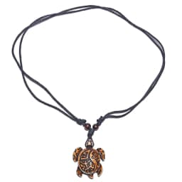Surfer Necklace Sea Turtle Pendant Men Choker Inca Jewelry Nautical Style Imitation Yak Bone Necklaces Amulet Wax Cord Adjustabl