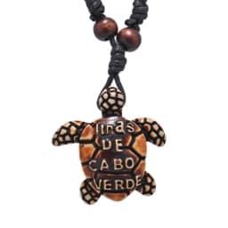 Surfer Necklace Sea Turtle Pendant Men Choker Inca Jewelry Nautical Style Imitation Yak Bone Necklaces Amulet Wax Cord Adjustabl