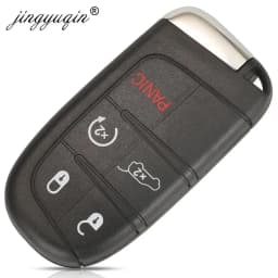 jingyuqin SIP22 Blade Smart Remote Car Key Shell Fob for Jeep Renegade Compass 3/4/5 Buttons Auto SUV Keyless Entry Fob Case