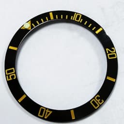 New Slope Black Grey 38mm*30.6mm High quality Ceramic/Alloy Bezel Insert fit 40mm NH35 NH34 GMT Automatic Movement Watch
