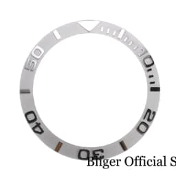 New Slope Black Grey 38mm*30.6mm High quality Ceramic/Alloy Bezel Insert fit 40mm NH35 NH34 GMT Automatic Movement Watch