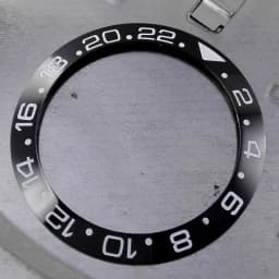 New Slope Black Grey 38mm*30.6mm High quality Ceramic/Alloy Bezel Insert fit 40mm NH35 NH34 GMT Automatic Movement Watch