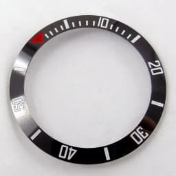 New Slope Black Grey 38mm*30.6mm High quality Ceramic/Alloy Bezel Insert fit 40mm NH35 NH34 GMT Automatic Movement Watch