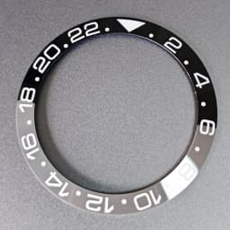 New Slope Black Grey 38mm*30.6mm High quality Ceramic/Alloy Bezel Insert fit 40mm NH35 NH34 GMT Automatic Movement Watch
