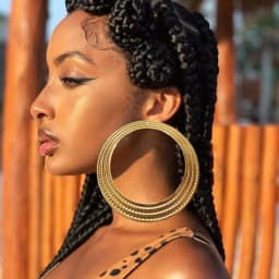 Fine Jewelry Big Round Earrings Stud Big Pendant Dangle Drop Earrings Flower Circle Hoop Earring Wedding Party Gifts