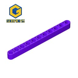 Gobricks 32525 10Pcs Liftarm Bricks Thick 1x11 Technic Parts Assembles Particles Model MOC Toys Sets DIY Car Lifting Function