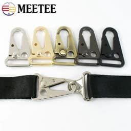 2/4/10Pcs 20/25/32/38mm Metal Strap Buckles Bag Trigger Snap Hook Webbing Chain Clasp Dog Collar Buckle DIY Hardware Accessories