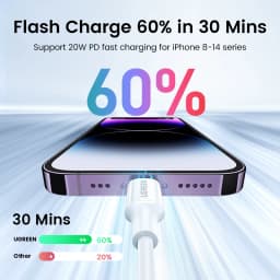 UGREEN MFi 20W PD USB C to Lightning Cable for iPhone 14 13 12 Pro Max Fast Charging for iPad Phone Type C Cable