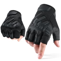 Tactical Fingerless Gloves Sports Airsoft Combat Paintball Shooting Hunting Driving Work Non-slip Anti-sweat Half Finger Men