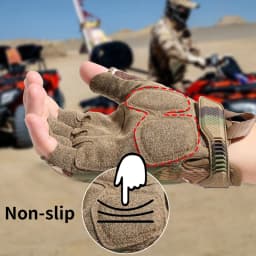 Tactical Fingerless Gloves Sports Airsoft Combat Paintball Shooting Hunting Driving Work Non-slip Anti-sweat Half Finger Men