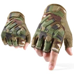 Tactical Fingerless Gloves Sports Airsoft Combat Paintball Shooting Hunting Driving Work Non-slip Anti-sweat Half Finger Men