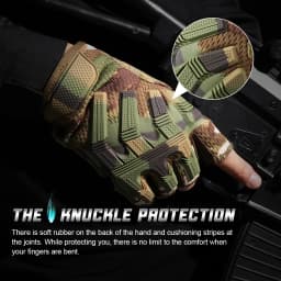 Tactical Fingerless Gloves Sports Airsoft Combat Paintball Shooting Hunting Driving Work Non-slip Anti-sweat Half Finger Men