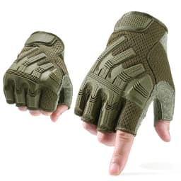 Tactical Fingerless Gloves Sports Airsoft Combat Paintball Shooting Hunting Driving Work Non-slip Anti-sweat Half Finger Men