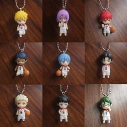 Basketball Anime No Basuke Kuroko Aomine Daiki Atsushi Murasakibara Kise Ryota Takao Kazunari Kawaii PVC Capsule Keychain