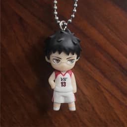 Basketball Anime No Basuke Kuroko Aomine Daiki Atsushi Murasakibara Kise Ryota Takao Kazunari Kawaii PVC Capsule Keychain