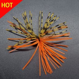 TAKEDO TK141 Cover Creeper Jigs 3.5G 5G Wire Bait Rubber Jig Head Hook Silicone Wire Beard Lure Hooks Bass Trout  Fishing