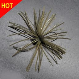 TAKEDO TK141 Cover Creeper Jigs 3.5G 5G Wire Bait Rubber Jig Head Hook Silicone Wire Beard Lure Hooks Bass Trout  Fishing