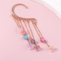 Aihua 1pc Bohemian No Picering Pearls Stone Ear Cuff Wrap Stud Clip Earrings For Women Girl Trendy Earrings Jewelry Bijoux