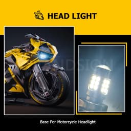 Ruiandsion 1x P26S LED 6V 12V Motorcycle Headlight H6M P36D LED Bulb 6000K High Bright White Light for Scooter ATV UTV Lamp