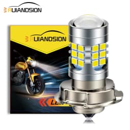 Ruiandsion 1x P26S LED 6V 12V Motorcycle Headlight H6M P36D LED Bulb 6000K High Bright White Light for Scooter ATV UTV Lamp