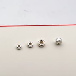 10Piece Solid 925 Sterling Silver Beads Spacer Loose Bead Rondelle DIY Jewelry Making Components Finding Accessories