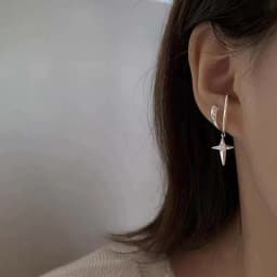 New Personality Star Clip Earrings for Women Fashion Delicate Simple Cartilage No Piercing Ear Cuff Adjustable Jewelry Gifts